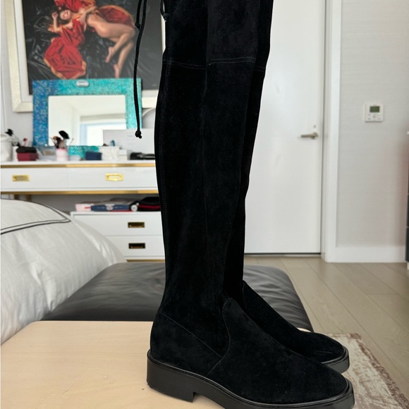 LOW START! Stuart Weitzman Women's Lowland Bold Over The Knee Boots - Picture 4 of 9